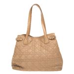 Bolsa-Dior-Panarea-Tote-Cannage-Tecido-Bege