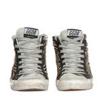 Tenis-Golden-Goose-Cano-Alto-Animal-Print
