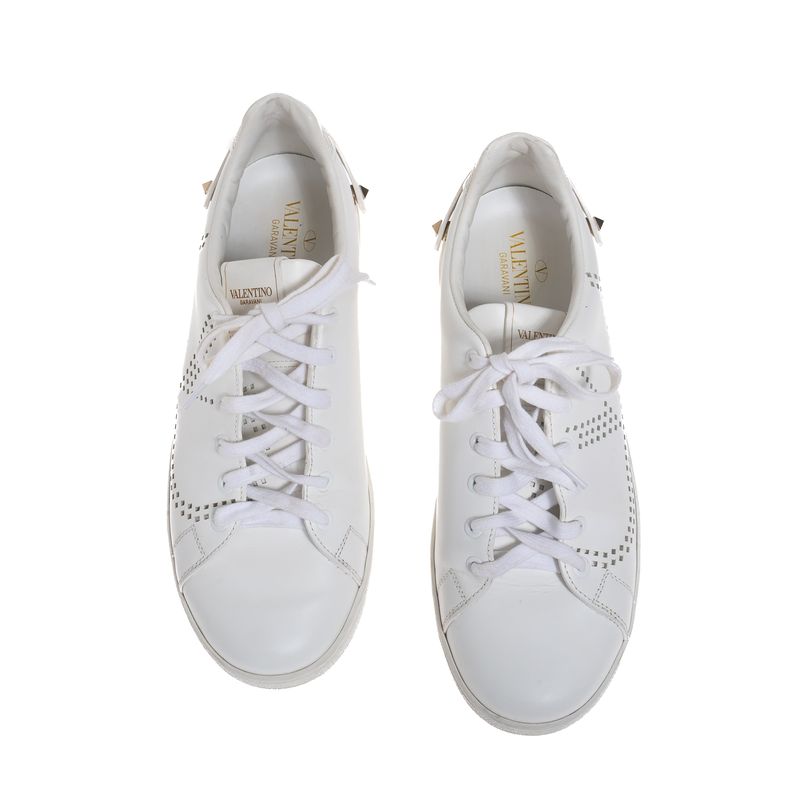 Tenis-Valentino-Garavani-Couro-Branco-