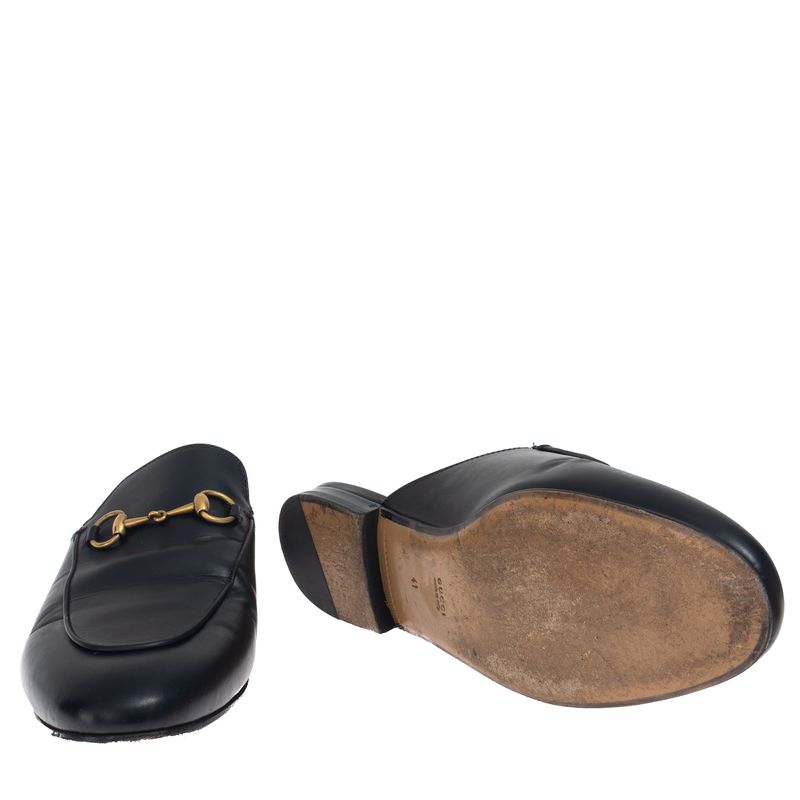 Sapato-Gucci-Princetown-Mule-Preto-