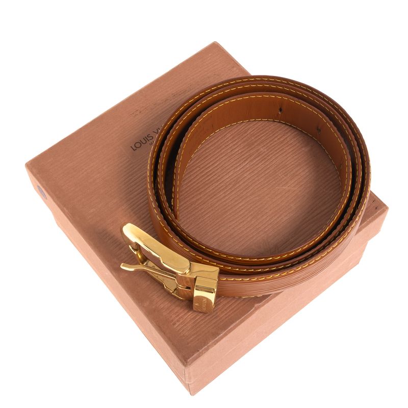Cinto-Louis-Vuitton-Vintage-Epi-Marrom