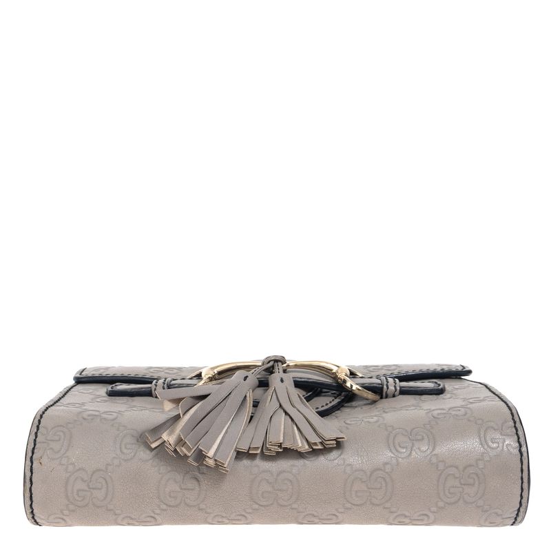 Bolsa-Gucci-Emily-Guccissima-Mini-Cinza-