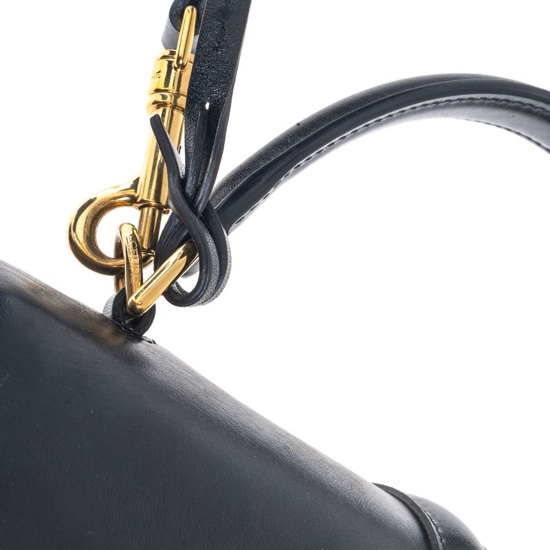 Bolsa-Celine-16-Pequena-em-Couro-Preta