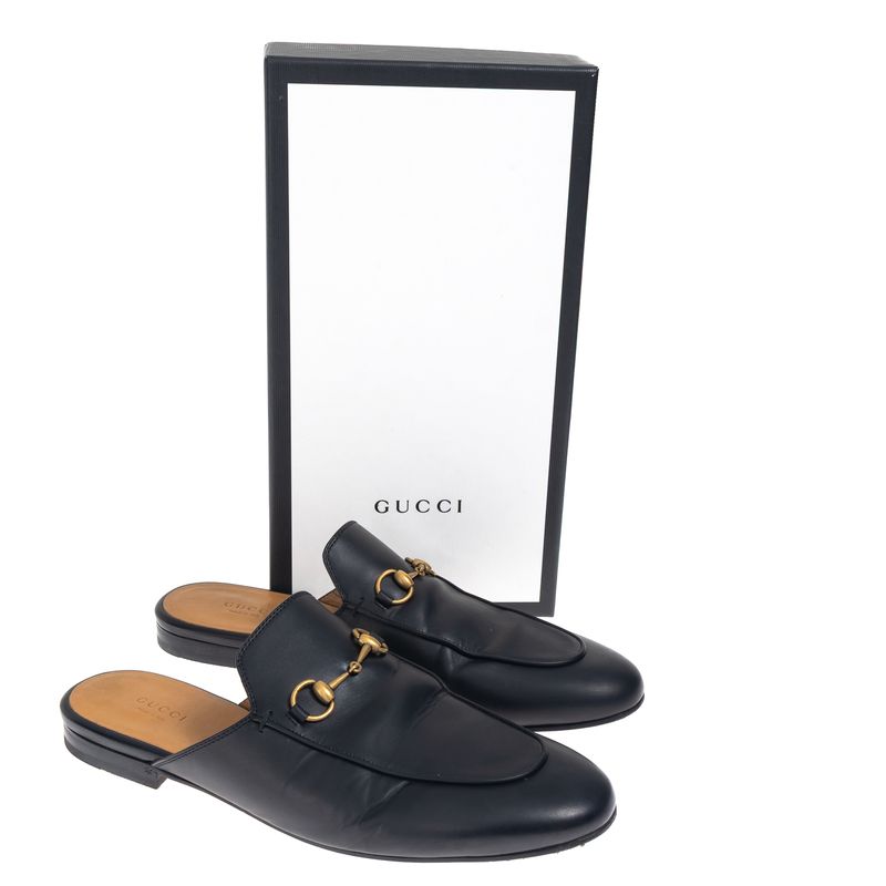 Sapato-Gucci-Princetown-Mule-Preto-