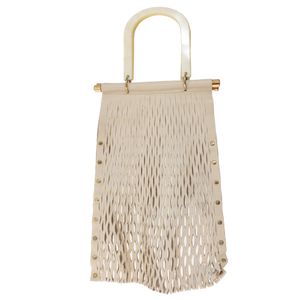 Bolsa Estilé Couro Recortado Branco