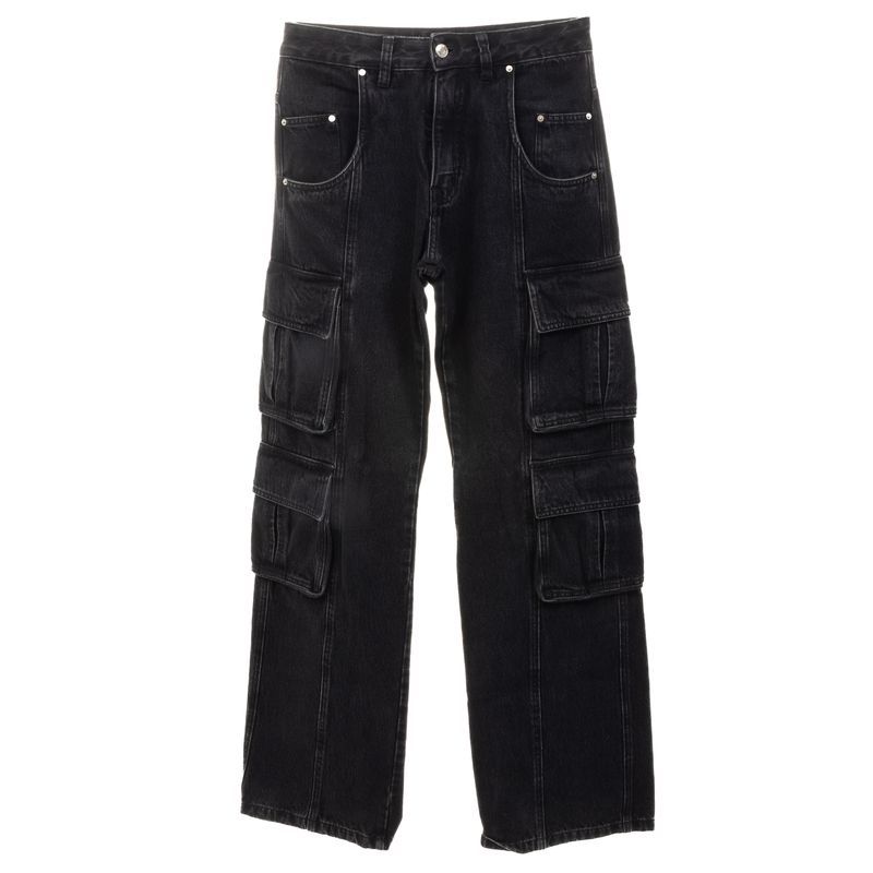 Calca-NV-Cargo-Jeans-Escura