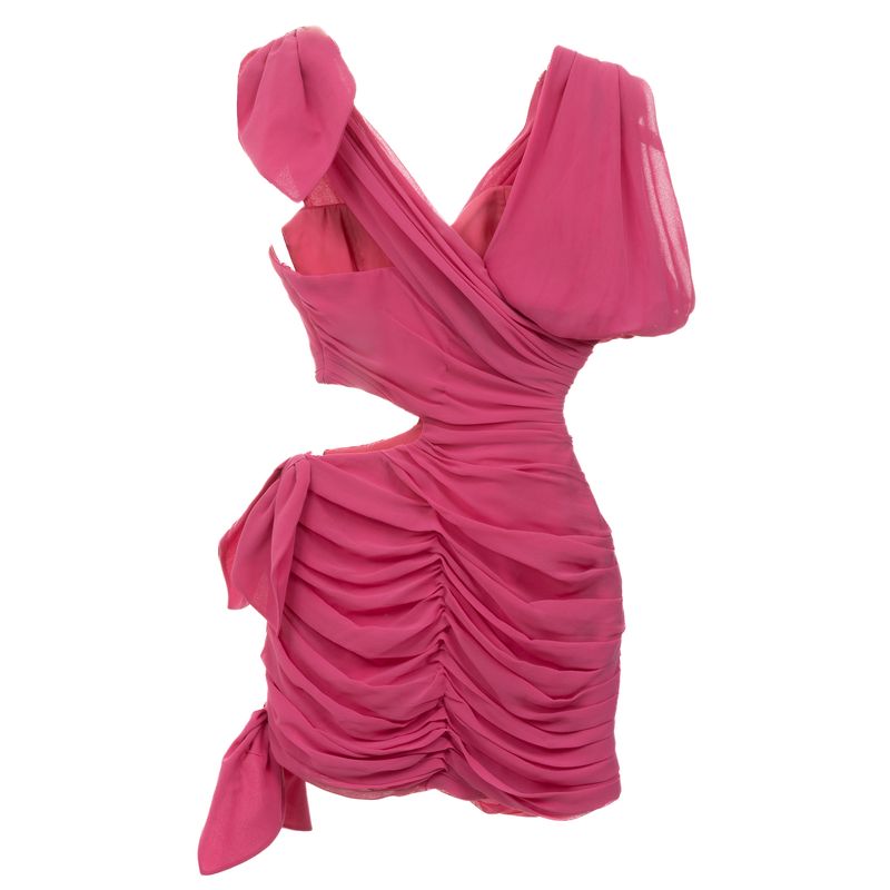 Vestido-Higrid-Sathler-Drapeado-Rosa