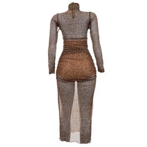 Vestido Paula Raia Tule Animal Print