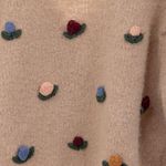 Casaco-Zara-Trico-com-Flores-Cinza