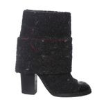 Bota-Chanel-Ankle-Cano-Baixo-Tweed