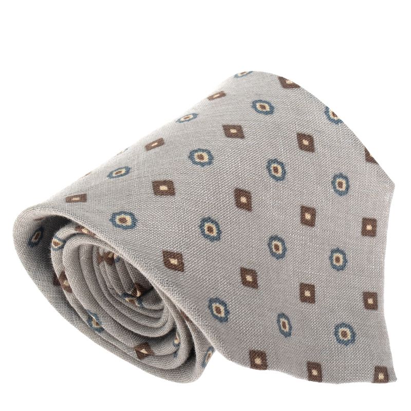 Gravata-Zegna-Linho-Cinza