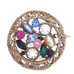 Broche-Vintage-com-Pedraria-Colorida
