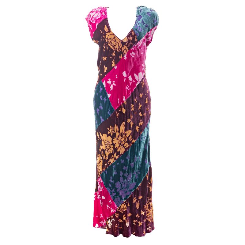 Vestido-Longo-Veludo-Estampado