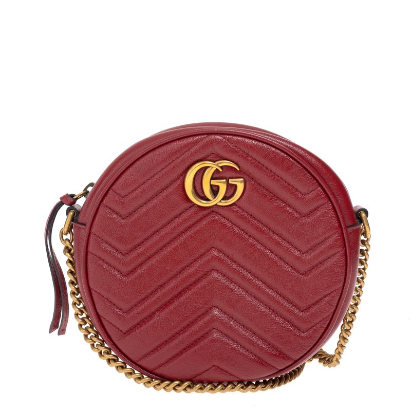 Bolsa-Gucci-GG-Marmont-Round-Vermelha-