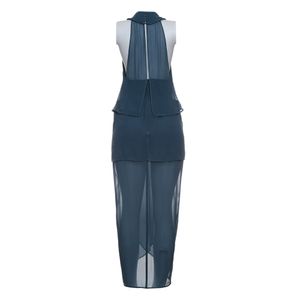 Vestido De Goeye Vertov Seda Verde