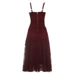 Vestido-Sandro-Renda-Vinho
