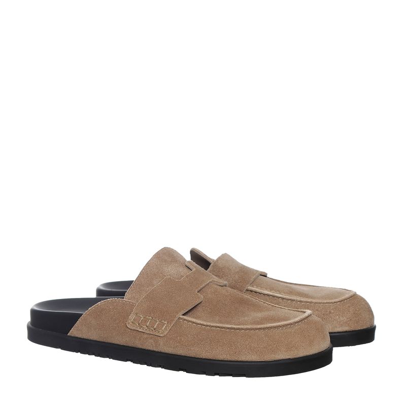 Sapato-Hermes-Mule-Go-Camurca-Bege