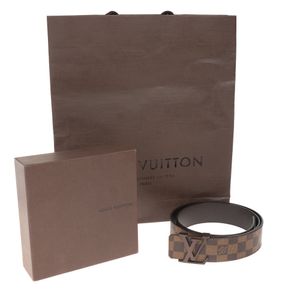 Cinto Louis Vuitton Damier Ebene Marrom