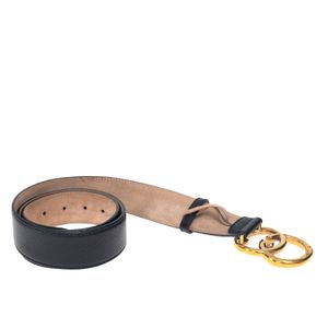 Cinto Gucci GG Couro Preto