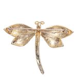 Broche-Vintage-Libelula-Dourada