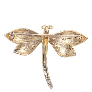 Broche Vintage Libélula Dourada