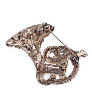 Broche Vintage Trompa com Cristais