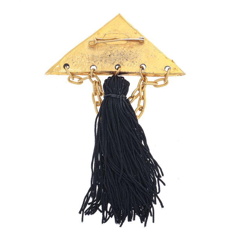 Broche-Vintage-Piramide-Dourada-com-Tassel