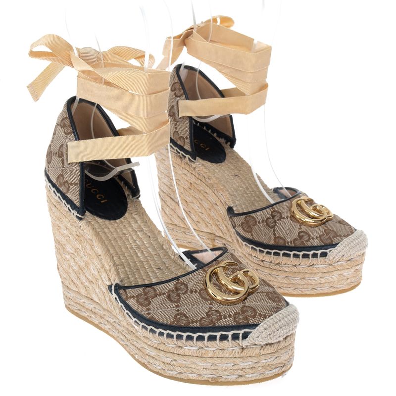 Sandalia-Gucci-Marmont-Anabela-Canvas-