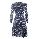 Vestido-Diane-Von-Furstenberg-Transpassado-Azul-e-Branco