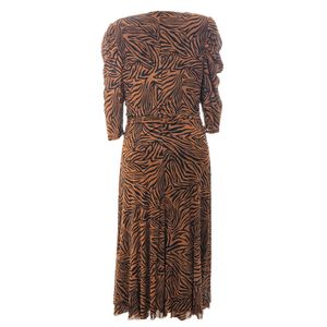 Vestido Diane Von Furstenberg Longo Marrom e Preto
