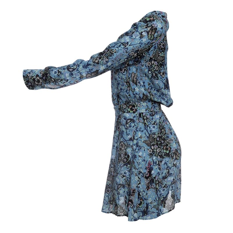 Vestido-Zadig---Voltaire-Estampado-Azul