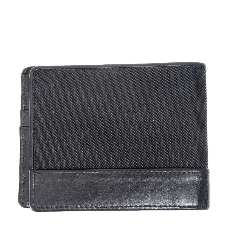 Carteira-Montblanc-Couro-e-Tecido-Preto-