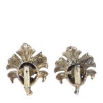 Brinco-de-Pressao-Vintage-Flor-com-Cristais-Azuis