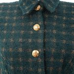 Vestido-Agilita-Xadrez-Verde-e-Dourado-