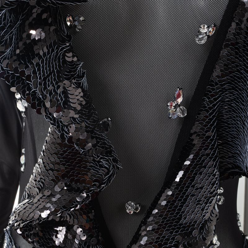 Vestido-PatBo-Paetes-e-Tule-Preto-
