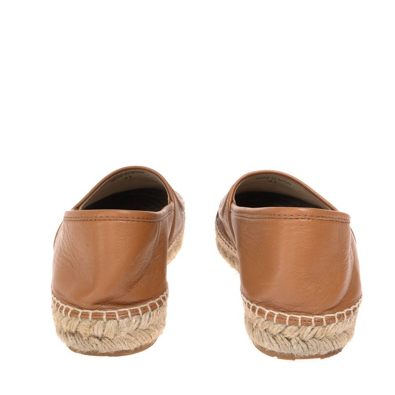 Espadrille-Carolina-Herrera-Couro-Marrom-