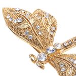 Broche-Vintage-Libelula-Dourada