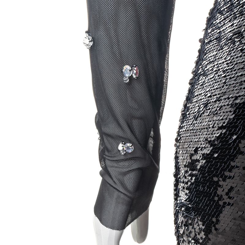Vestido-PatBo-Paetes-e-Tule-Preto-