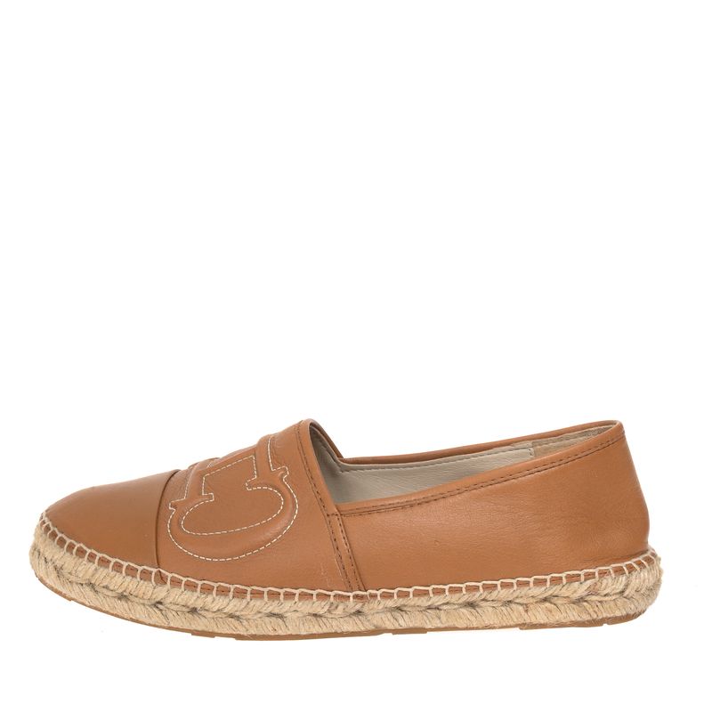 Espadrille-Carolina-Herrera-Couro-Marrom-