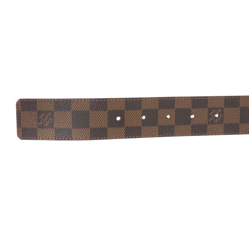 Cinto-Louis-Vuitton-Damier-Ebene-Marrom-