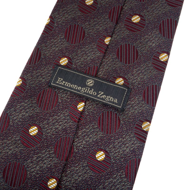 Gravata-Zegna-Circulos-Vinho