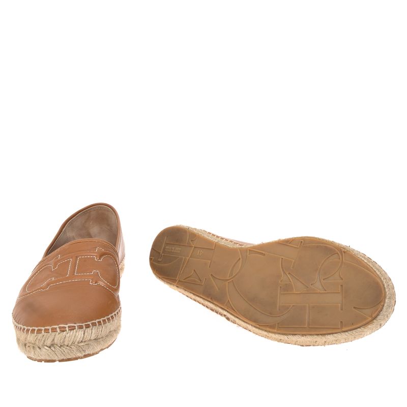 Espadrille-Carolina-Herrera-Couro-Marrom-