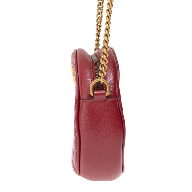 Bolsa-Gucci-GG-Marmont-Round-Vermelha-