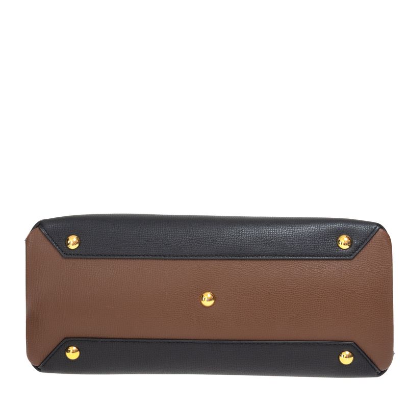 Bolsa-Burberry-Timmed-Banner-Preta-e-Marrom-