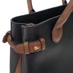 Bolsa-Burberry-Timmed-Banner-Preta-e-Marrom-