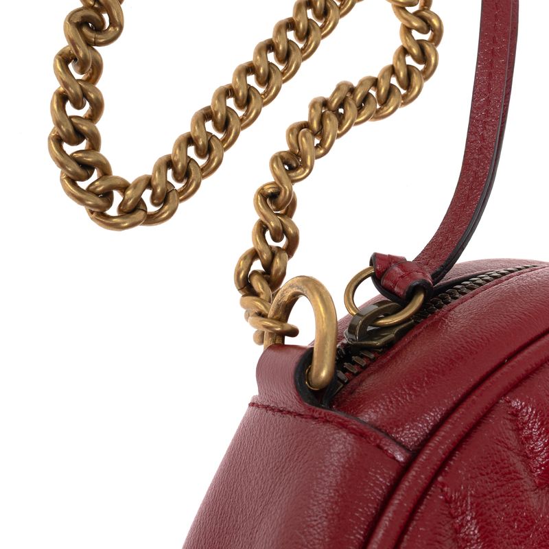 Bolsa-Gucci-GG-Marmont-Round-Vermelha-