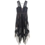Vestido-Max-Azria-Renda-Preto-