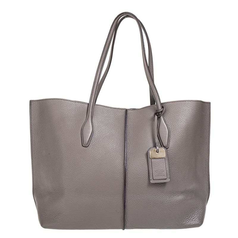 Bolsa-Tod-s-Tote-Couro-Cinza
