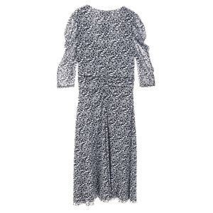 Vestido Diane Von Furstenberg Floral Azul e Preto