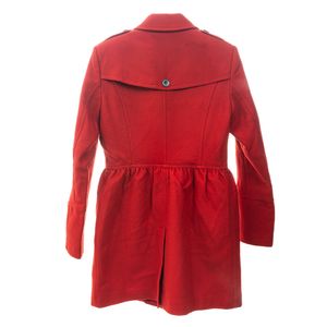 Sobretudo Burberry Lã Vermelho